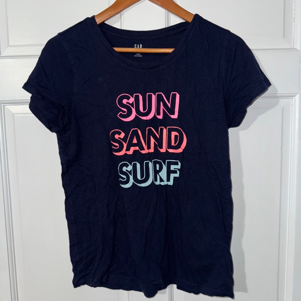 GAP Short Sleeve Sun Sand Surf Tee modal cotton t-shirt - size L